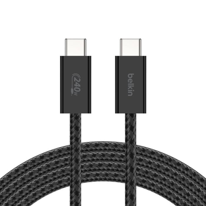Belkin 240W BoostCharge USB-C to USB-C Cable 2-pack Black BBD009HQ05BK2PK - Image 2