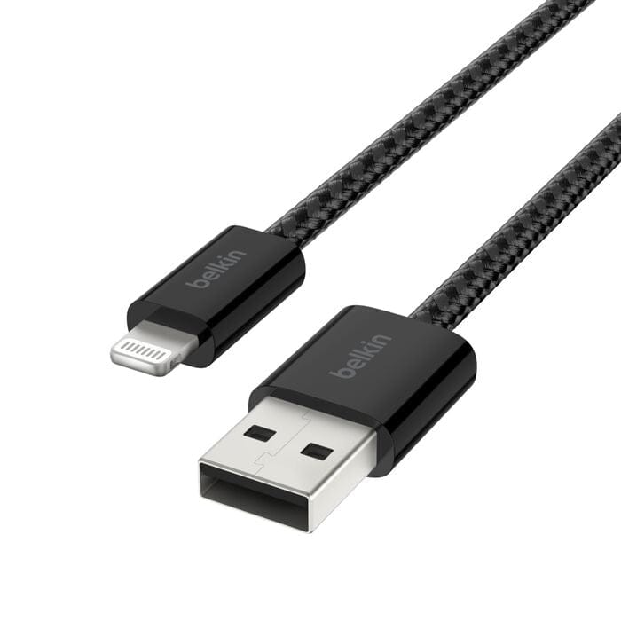 Belkin 2m BoostCharge USB-A Cable with Lightning Connector 2-pack Black BBD012HQ05BK2PK - Image 6