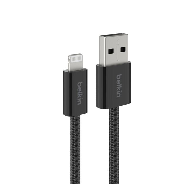 Belkin 2m BoostCharge USB-A Cable with Lightning Connector 2-pack Black BBD012HQ05BK2PK - Image 5