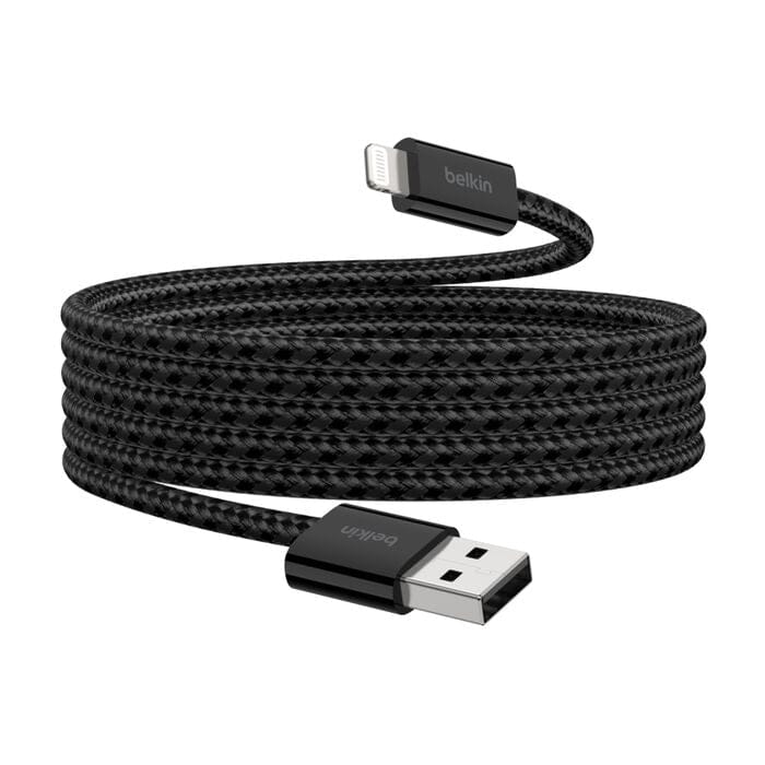 Belkin 2m BoostCharge USB-A Cable with Lightning Connector 2-pack Black BBD012HQ05BK2PK - Image 3