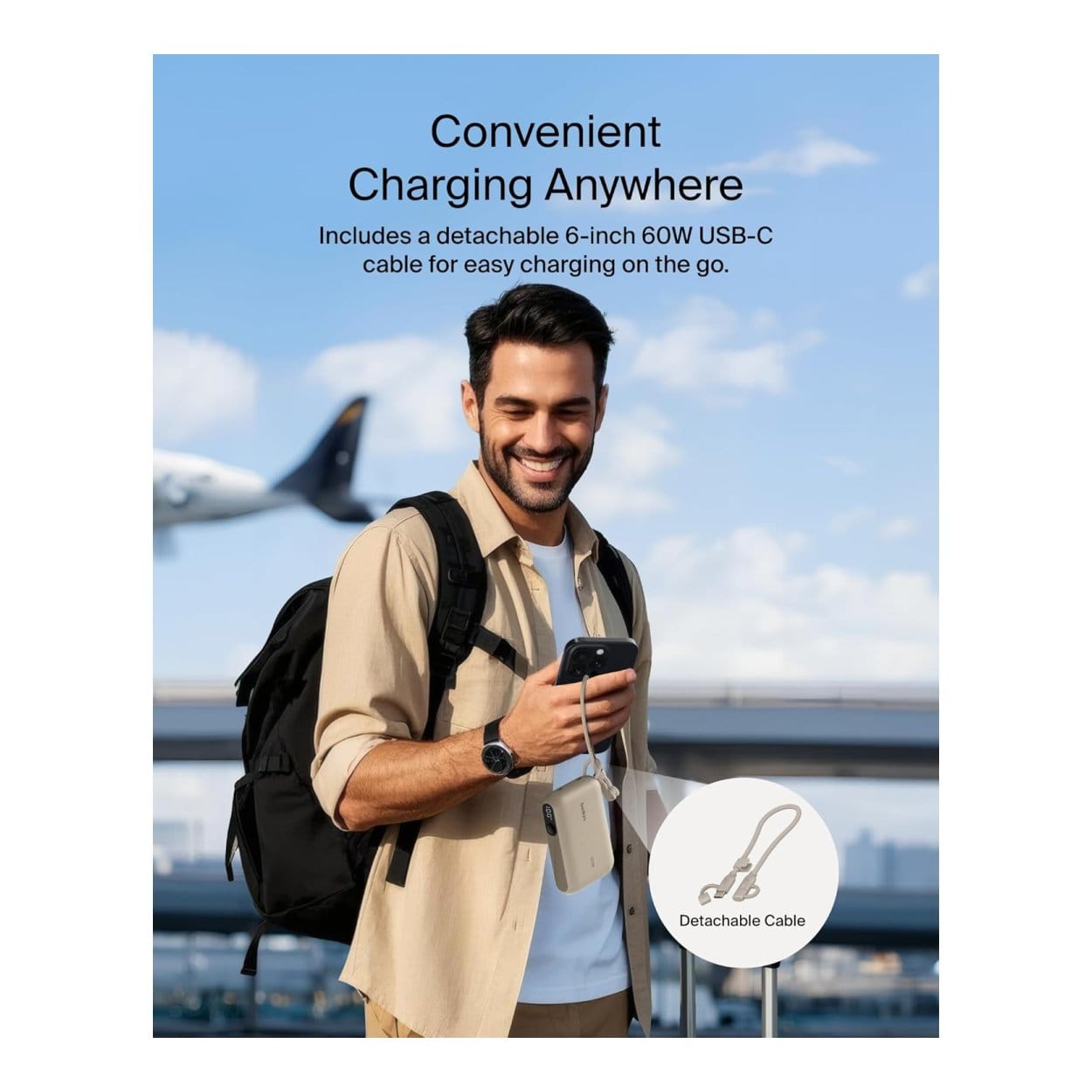 Belkin BoostCharge 10000mAh Sand Powerbank BPB027HQSD - Image 10