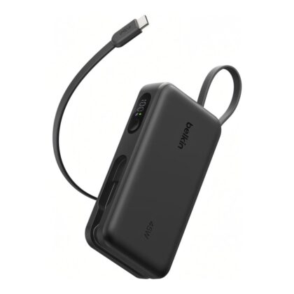 Belkin UltraCharge 10,000mAh 45W Power Bank with Integrated Cable and Display - Black BPB035HQBK