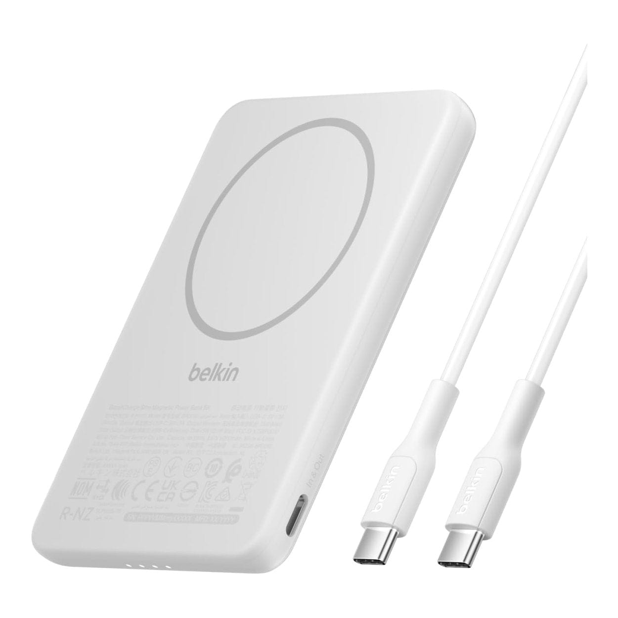 Belkin BoostCharge 5000mAh Slim Magnetic Powerbank White BPD010HQWH - Image 7