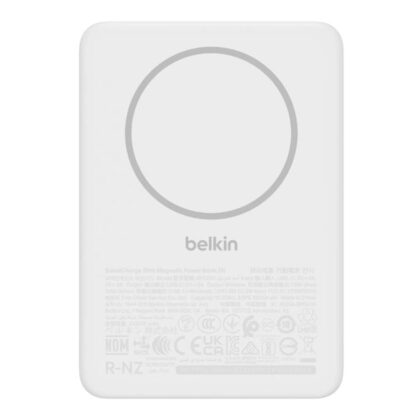 Belkin BoostCharge 5000mAh Slim Magnetic Powerbank White BPD010HQWH
