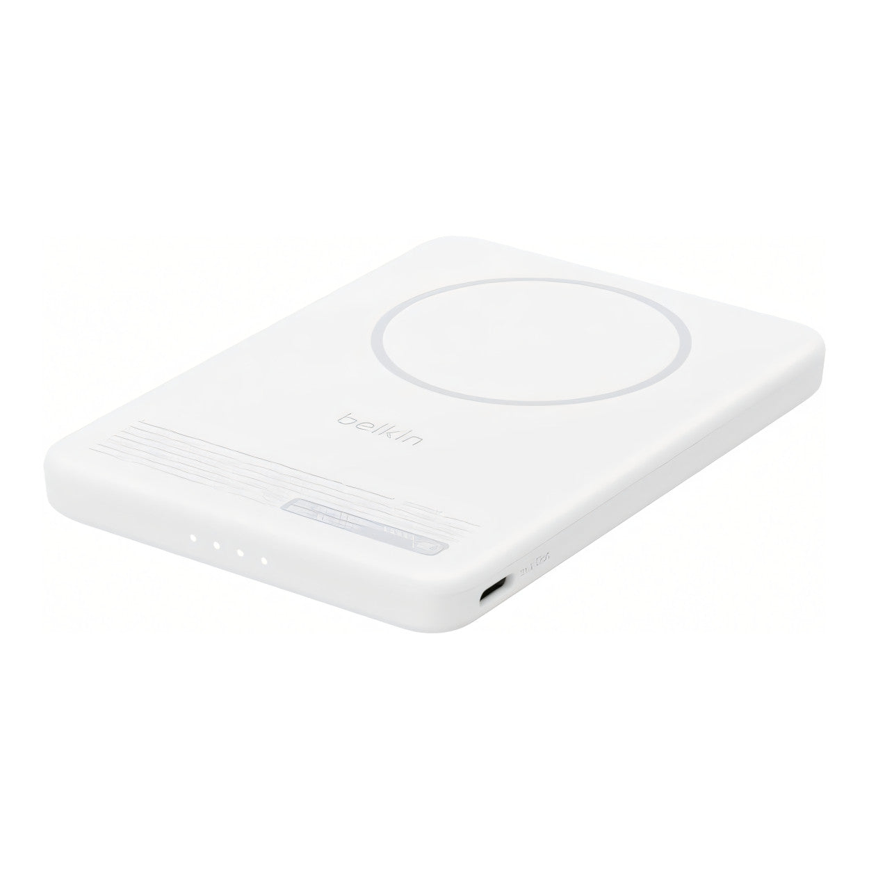Belkin BoostCharge Qi2 5000mAh 15W Slim Magnetic Power Bank with Kickstand - White BPD011HQWH - Image 3