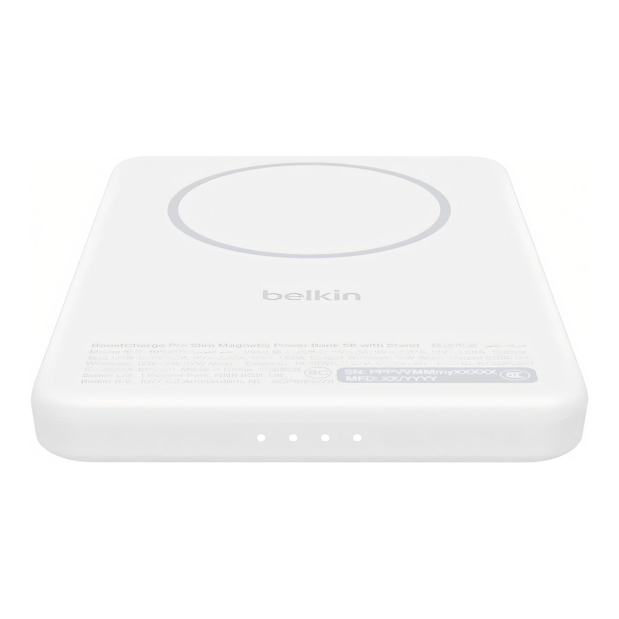 Belkin BoostCharge Qi2 5000mAh 15W Slim Magnetic Power Bank with Kickstand - White BPD011HQWH - Image 4