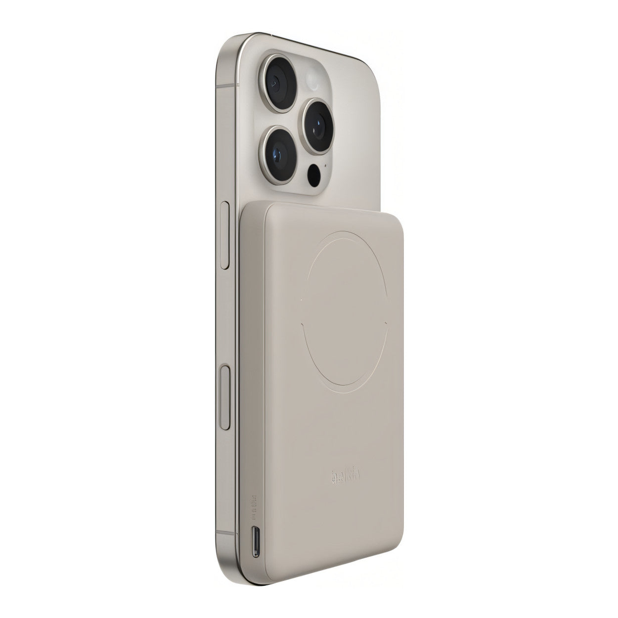 Belkin BoostCharge 5000mAh Slim Magnetic Power Bank - Sand BPD020HQSA - Image 7