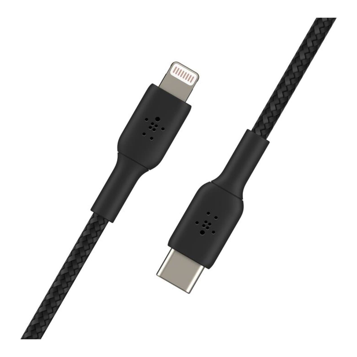 Belkin BoostCharge Pro 1m Braided USB-C to Lightning Cable - Black CAA004BT1MBK - Image 4