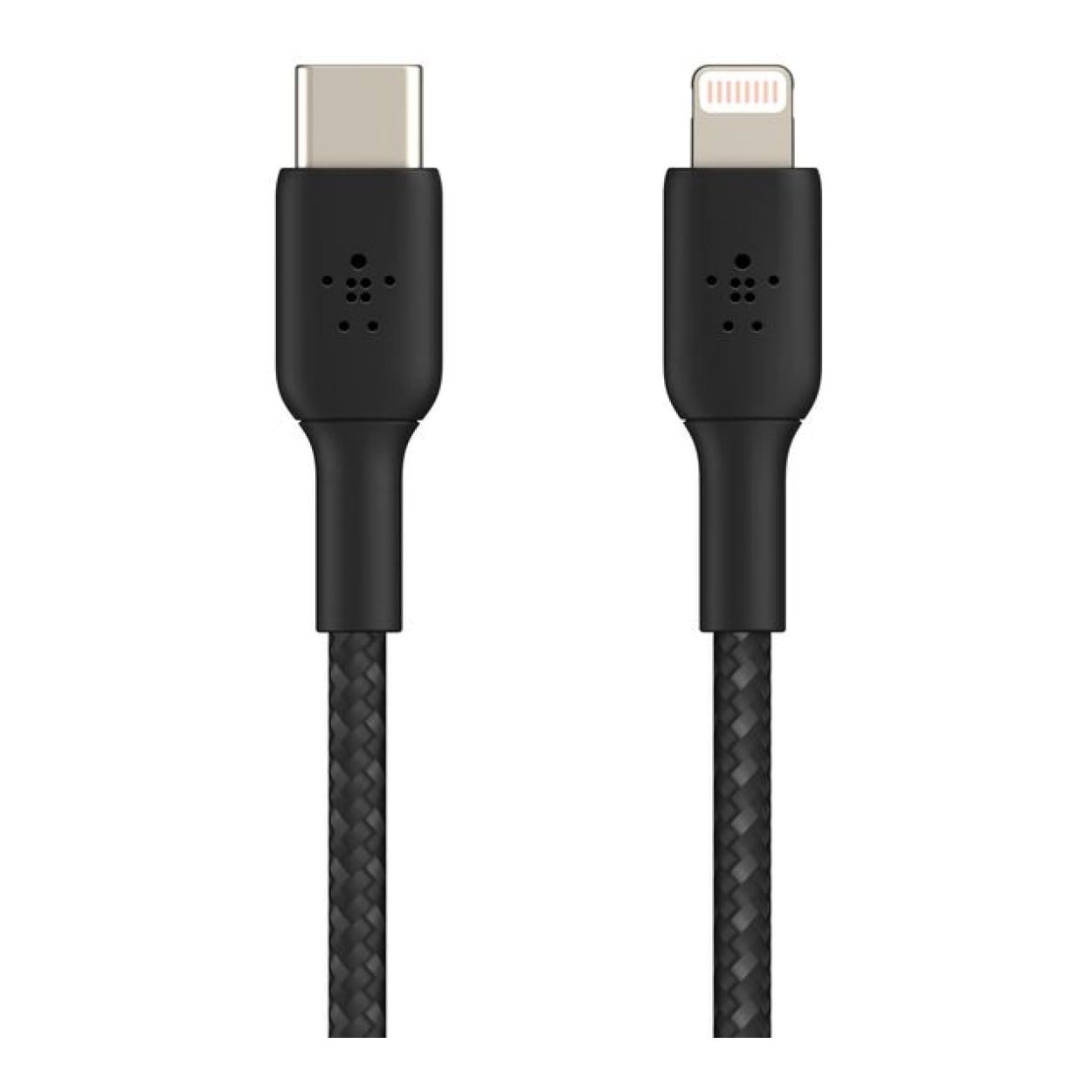 Belkin BoostCharge Pro 1m Braided USB-C to Lightning Cable - Black CAA004BT1MBK - Image 2