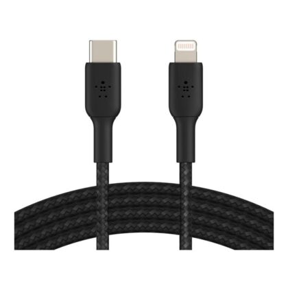 Belkin BoostCharge Pro 1m Braided USB-C to Lightning Cable - Black CAA004BT1MBK