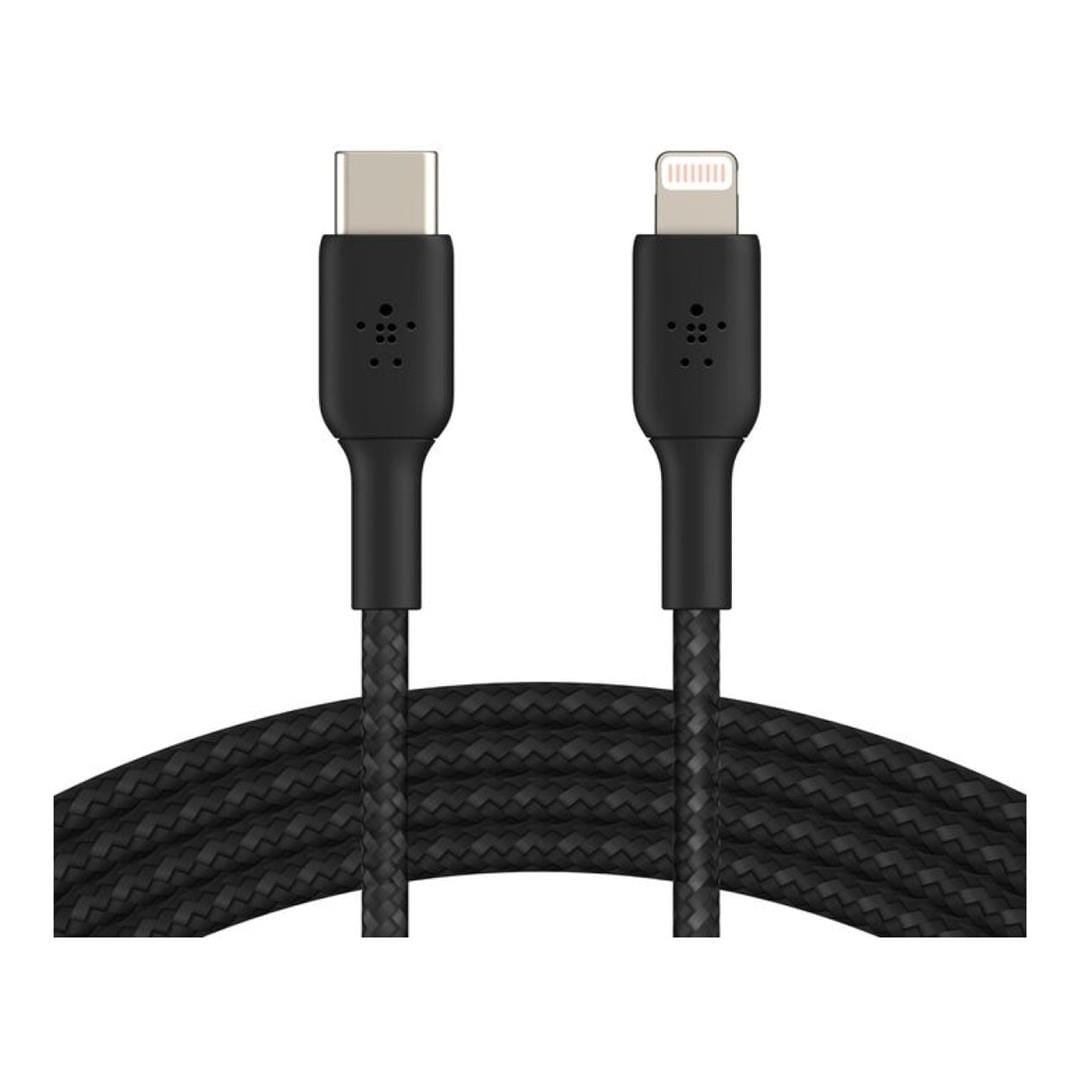 Belkin BoostCharge Pro 1m Braided USB-C to Lightning Cable - Black CAA004BT1MBK