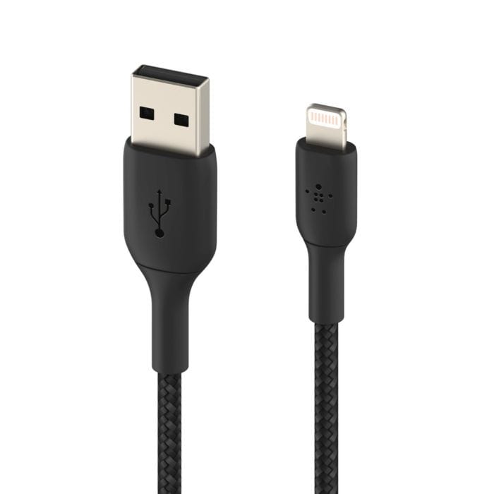 Belkin BoostCharge Pro Flex 3m USB-A Cable with Lightning Connector Black CAA010BT3MBK - Image 2