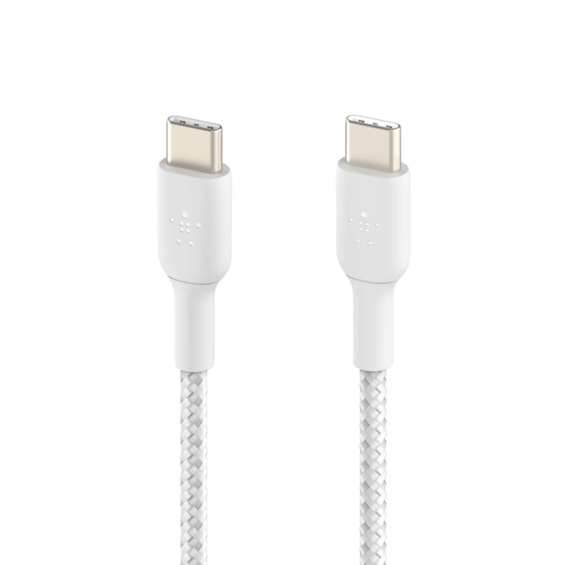 Belkin BoostCharge 1m Braided USB-C to USB-C Cable - White CAB004BT1MWH - Image 3