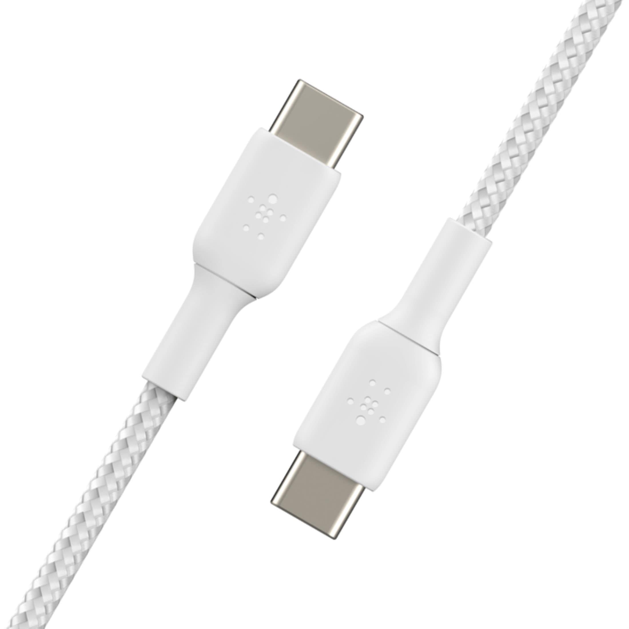 Belkin BoostCharge 1m Braided USB-C to USB-C Cable - White CAB004BT1MWH - Image 5