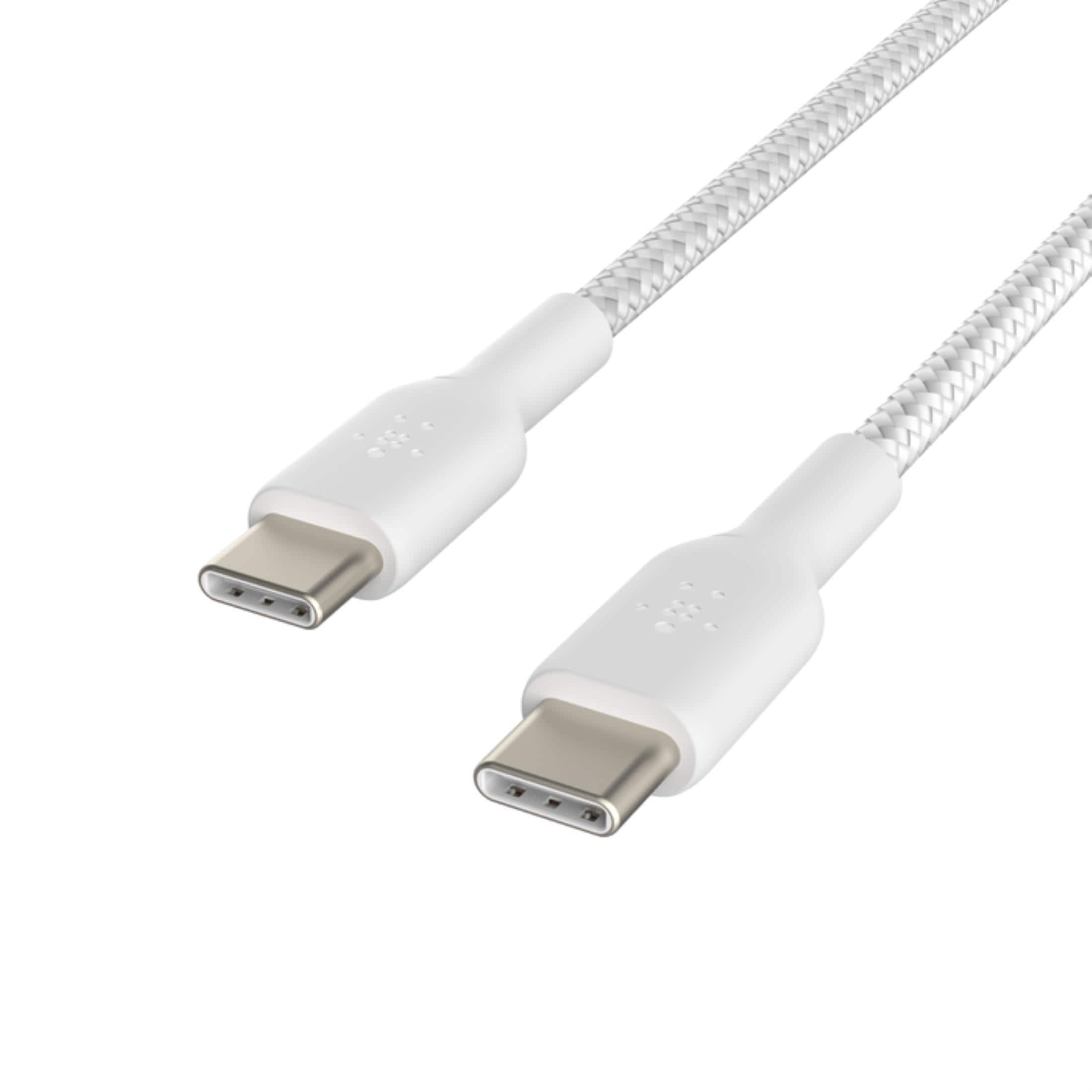 Belkin BoostCharge 1m Braided USB-C to USB-C Cable - White CAB004BT1MWH - Image 4
