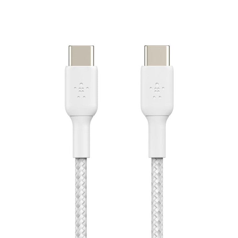 Belkin BoostCharge USB Type-C to USB Type-C 1m Braided Cable 2-pack White CAB004BT1MWH2PK - Image 2