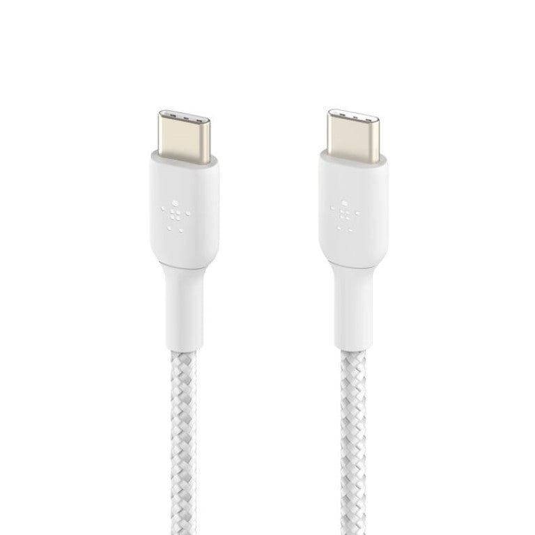 Belkin BoostCharge USB Type-C to USB Type-C 1m Braided Cable 2-pack White CAB004BT1MWH2PK - Image 3