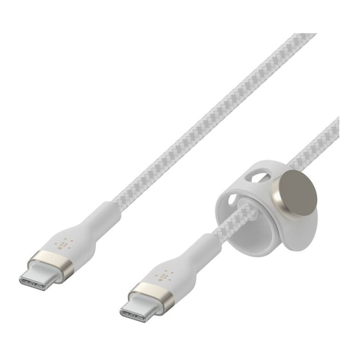 Belkin 2m BoostCharge Pro Flex USB-C to USB-C 60W Charging Cable White CAB011BT2MWH - Image 3