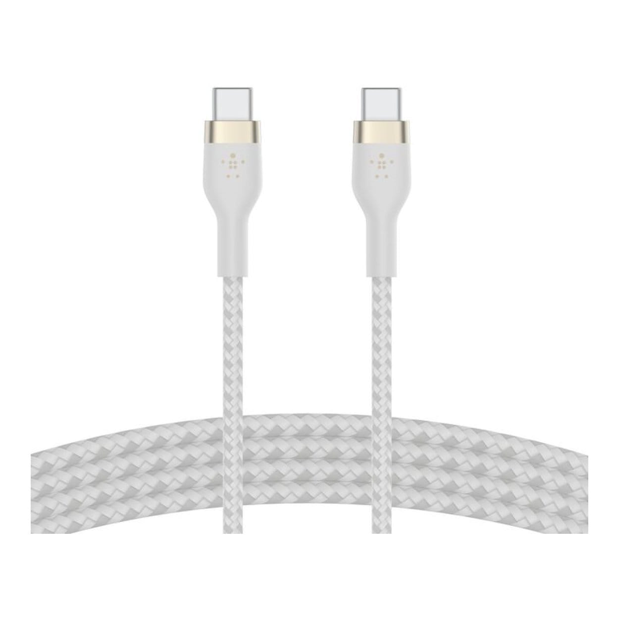 Belkin 2m BoostCharge Pro Flex USB-C to USB-C 60W Charging Cable White CAB011BT2MWH - Image 2