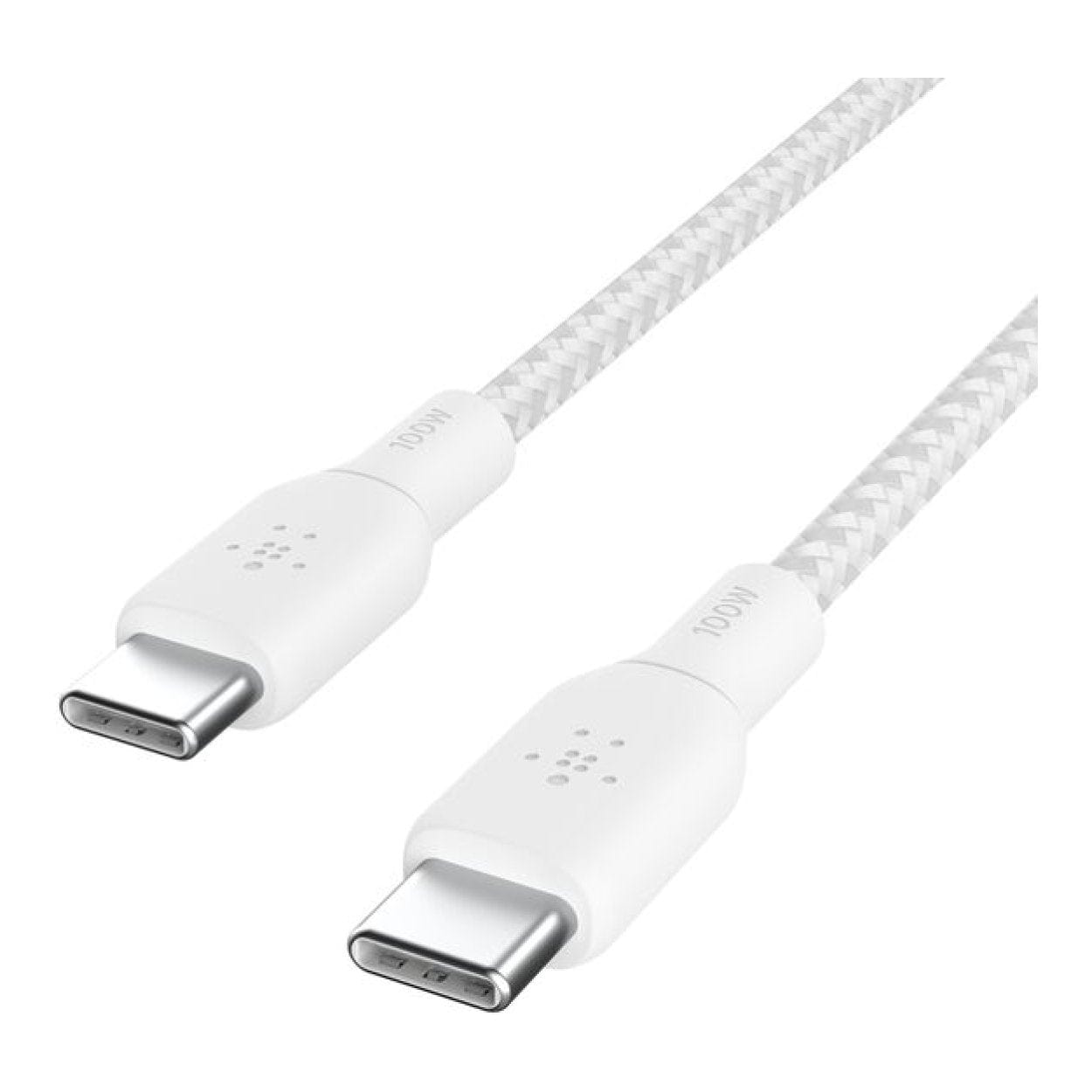 Belkin BoostCharge Type-C Male to Male USB Braided Cable 2m White CAB014BT2MWH - Image 4