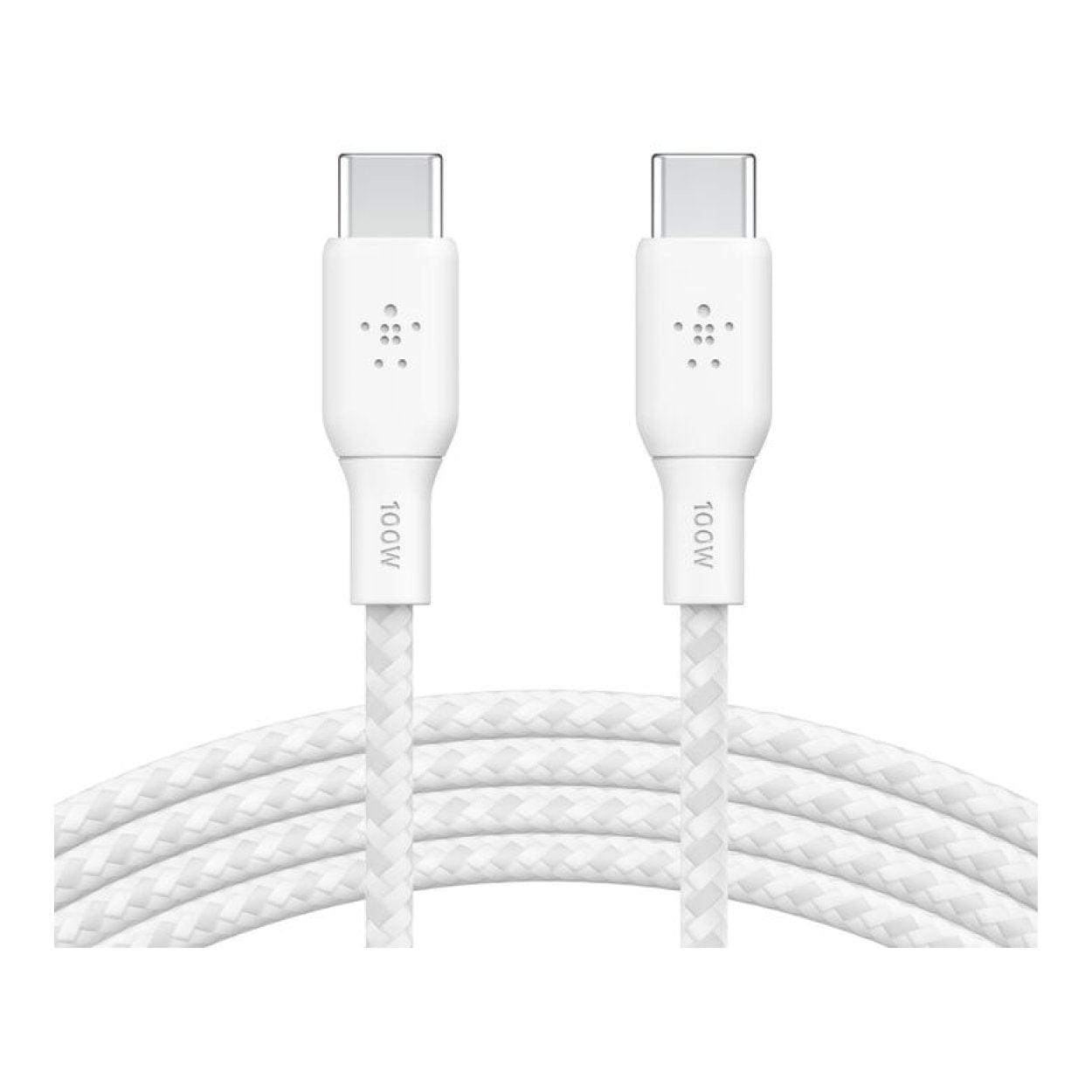 Belkin BoostCharge Type-C Male to Male USB Braided Cable 2m White CAB014BT2MWH - Image 3