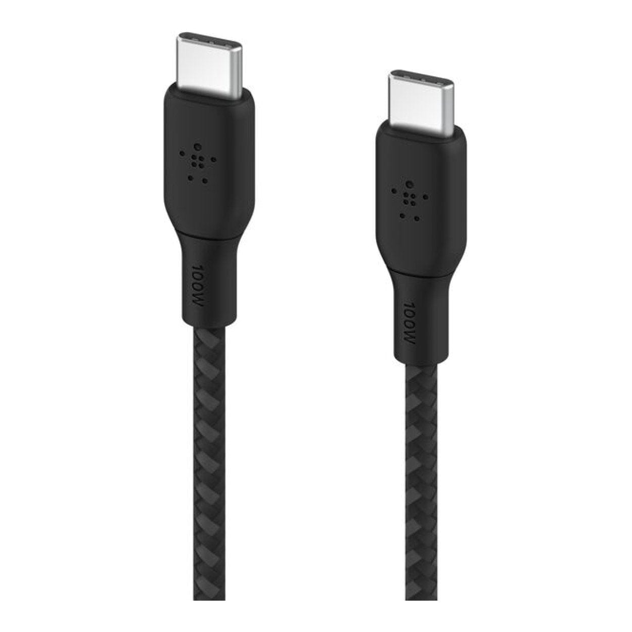 Belkin BoostCharge Type-C Male to Male USB Braided Cable 3m Black CAB014BT3MBK - Image 2