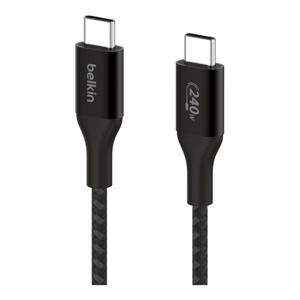 Belkin BoostCharge Type-C Male to Male USB Braided Cable 2m Black CAB015bt2MBK - Image 2
