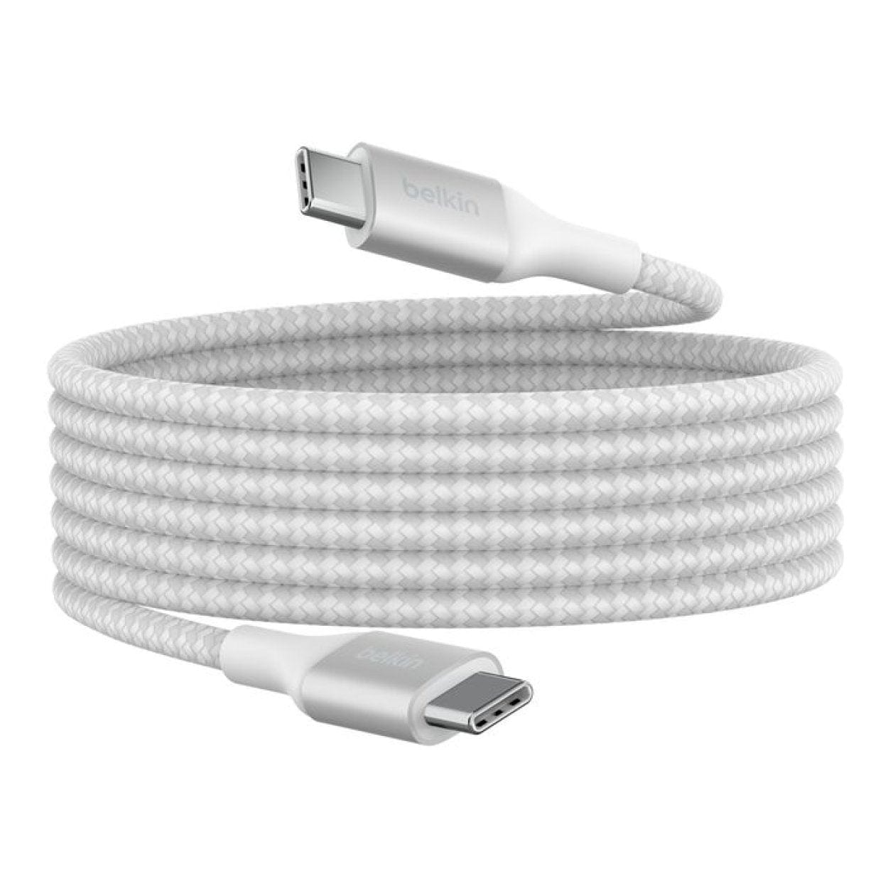 Belkin BoostCharge Type-C Male to Male USB Braided Cable 2m White CAB015bt2MWH - Image 4