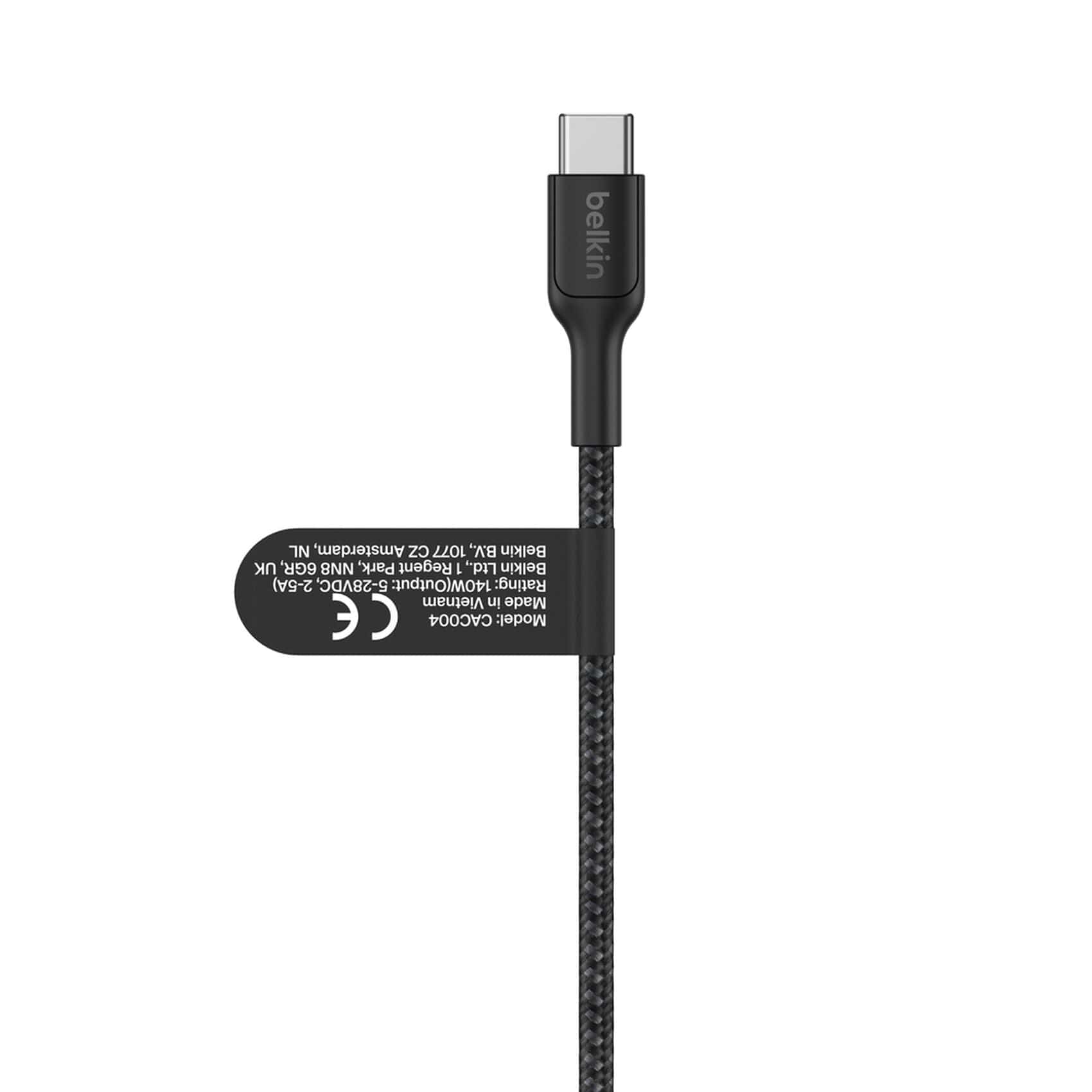 Belkin 140W BoostCharge Pro Braided USB-C to Dual USB-C Cable Black CAC004HQ1.5MBK - Image 3