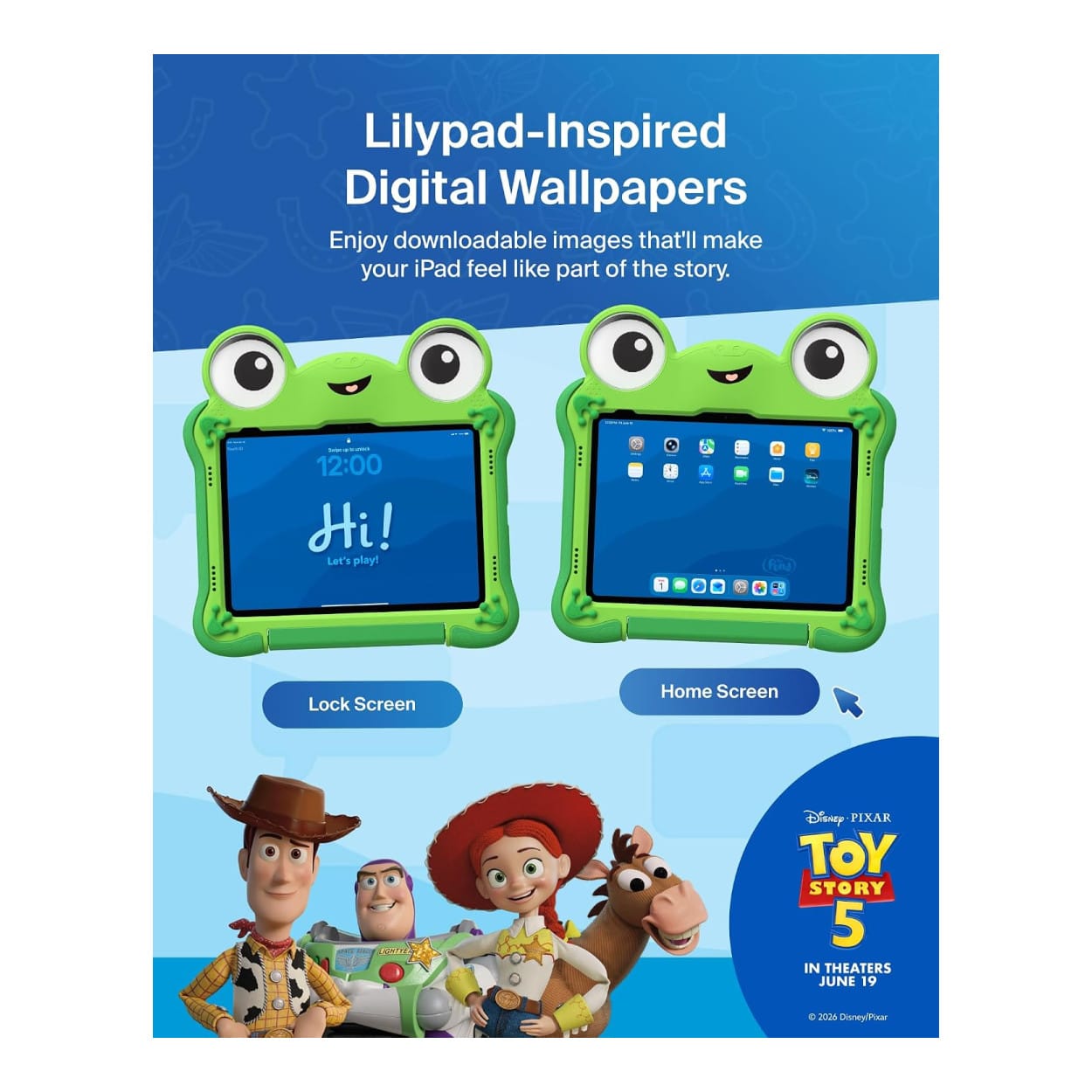 Belkin Disney and Pixar Toy Story 5 Lilypad Tablet Protective Case for iPad A16 11 and 10.9 EVA003HQGR-PX - Image 11