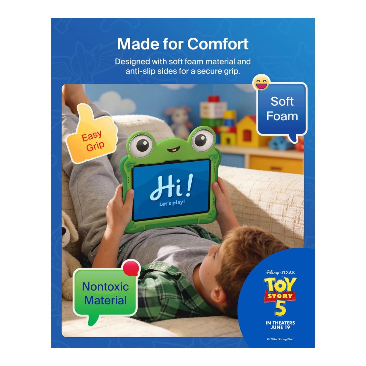 Belkin Disney and Pixar Toy Story 5 Lilypad Tablet Protective Case for iPad A16 11 and 10.9 EVA003HQGR-PX - Image 6