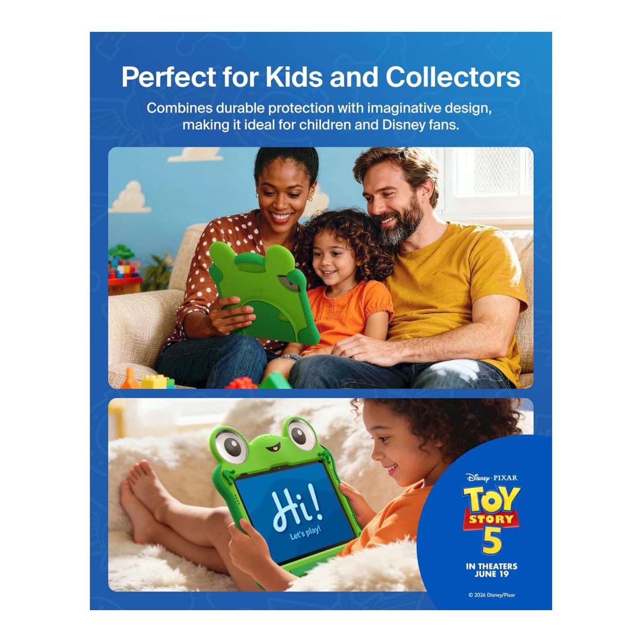 Belkin Disney and Pixar Toy Story 5 Lilypad Tablet Protective Case for iPad A16 11 and 10.9 EVA003HQGR-PX - Image 4
