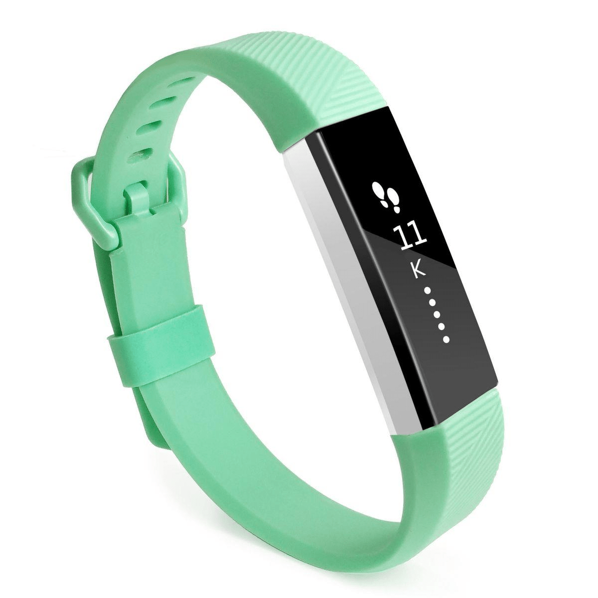 Tuff-Luv Silicone Strap Band for the Fitbit Alta / Alta HR - Light Green G2_96 - Image 7