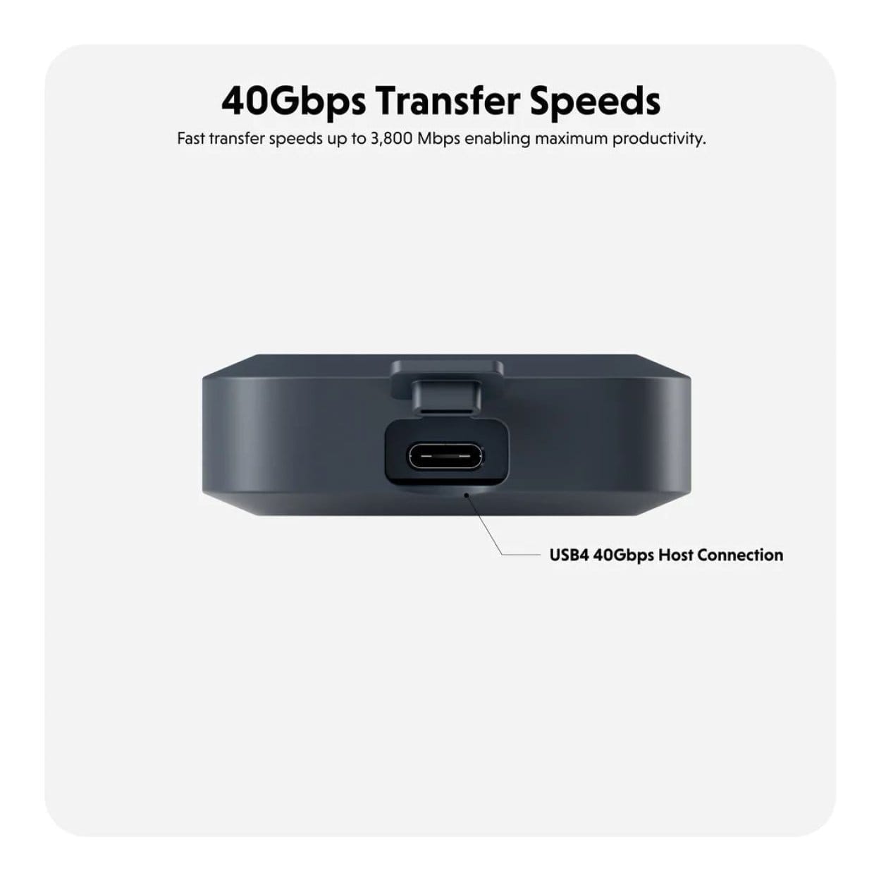 HYPER HyperDrive Next USB4 NVMe SSD Enclosure HD5001GL - Image 9
