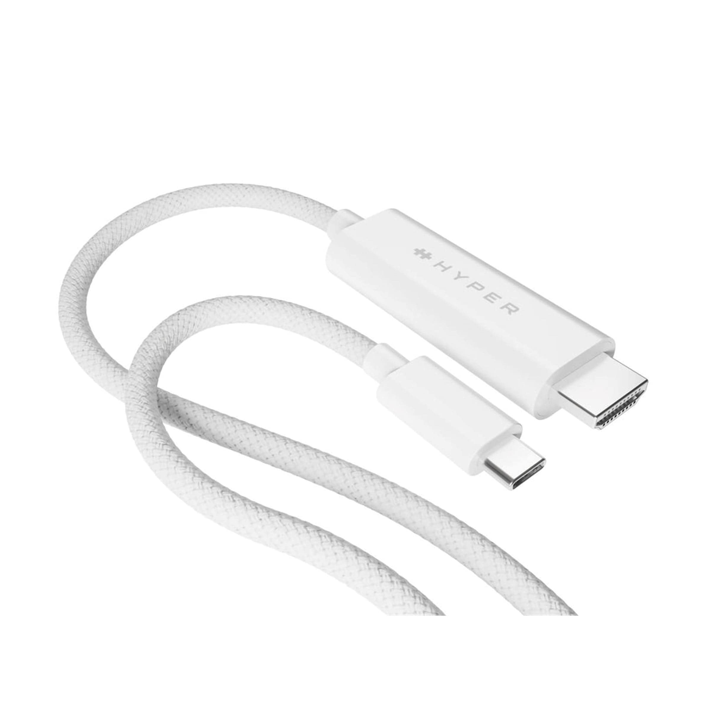 Targus HyperDrive USB-C to HDMI 4K 60Hz Cable White HD6007WHGL - Image 2
