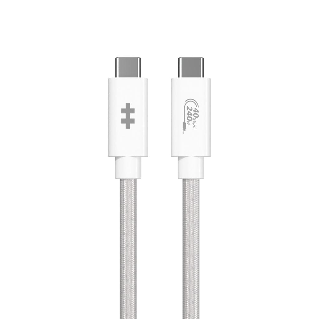 HyperDrive Next 1.2m USB4 Type-C 8K Performance Cable White HD6500WHGL - Image 3