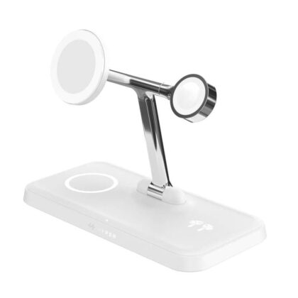 HyperJuice Next Qi2 4-in-1 Magnetic Charging Stand HJ3004WHGL