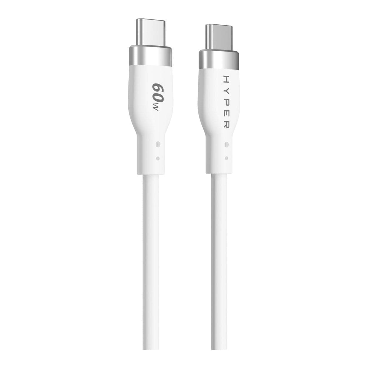 Hyper HyperJuice 1.5m USB-C Silicone Charging Cable White HJ4011WHGL - Image 3