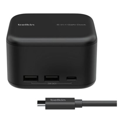 Belkin Connect 130W USB-C 6-in-1 Core GaN Dock INC018VFBK