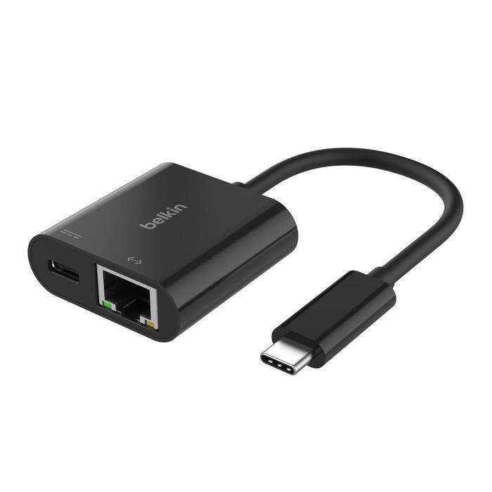 Belkin 2-in-1 Type-C Ethernet Adapter INC019BTBK