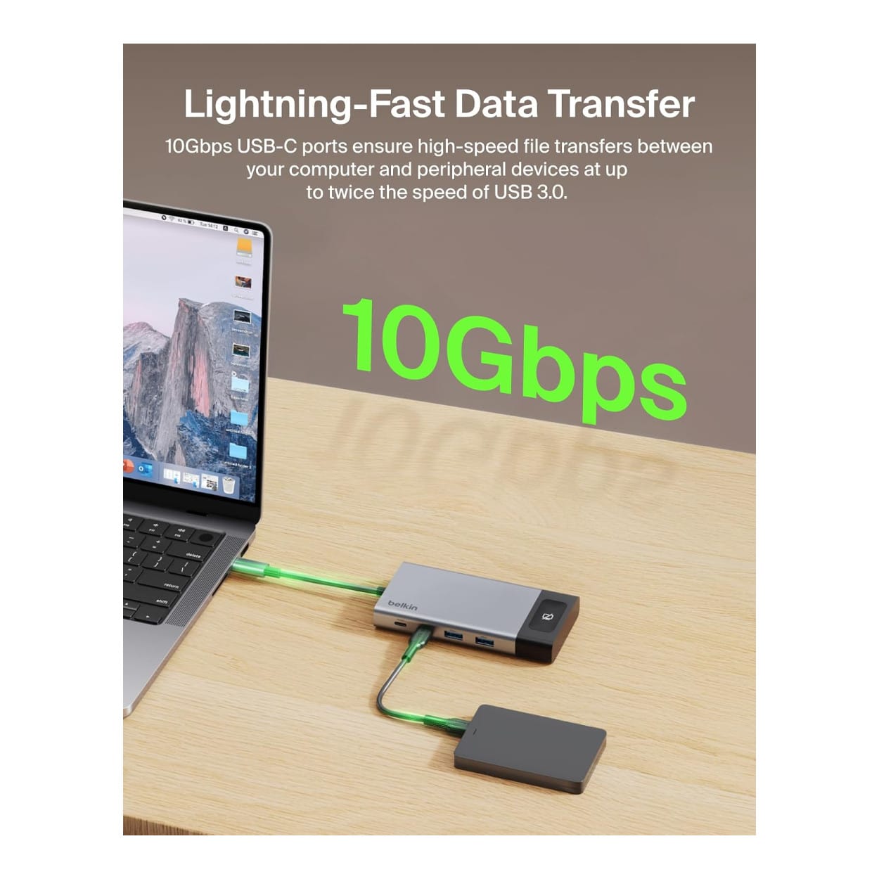 Belkin Connect 8-in-1 USB-C Dual HDMI Docking Station Silver INC027HQSGY - Image 7