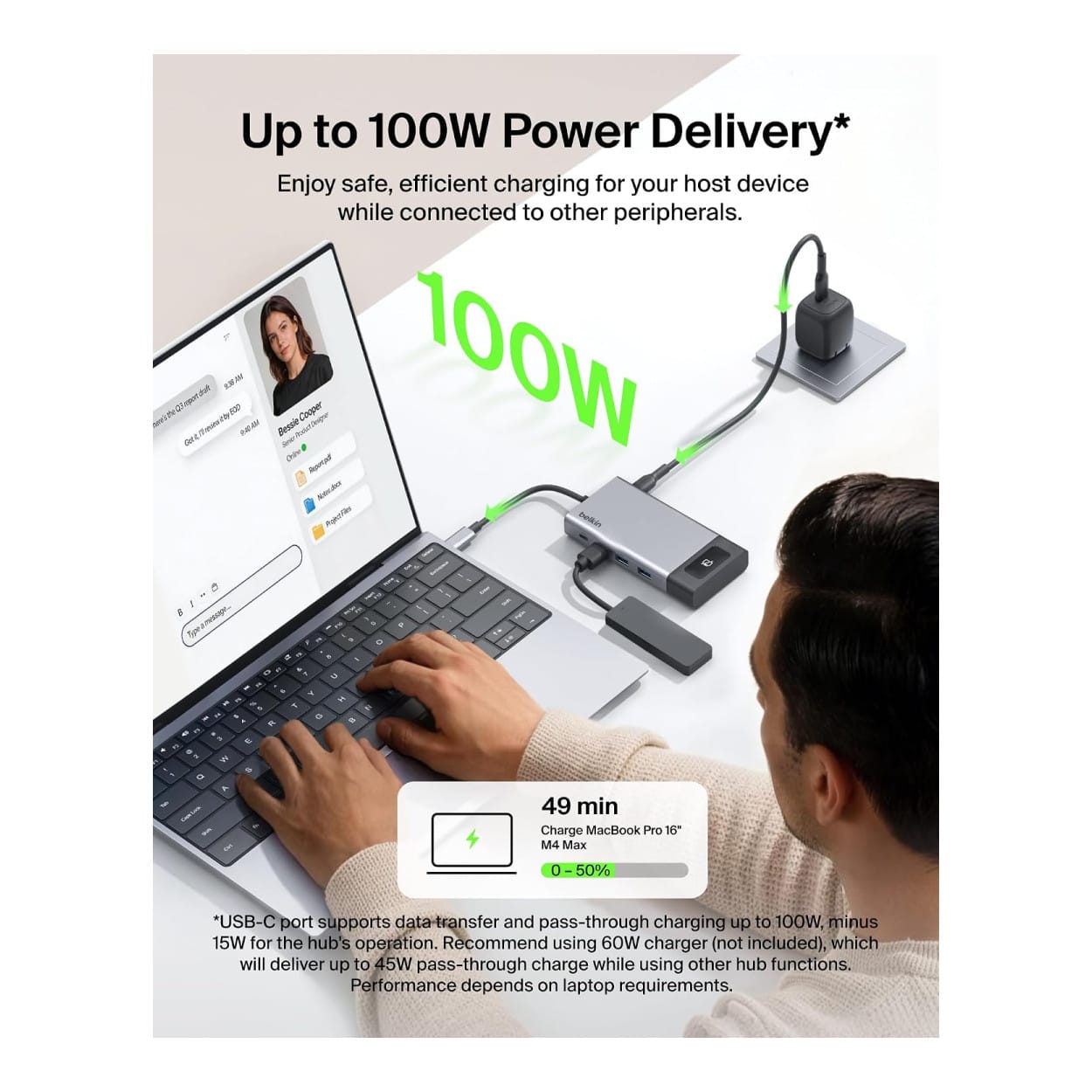 Belkin Connect 8-in-1 USB-C Dual HDMI Docking Station Silver INC027HQSGY - Image 6