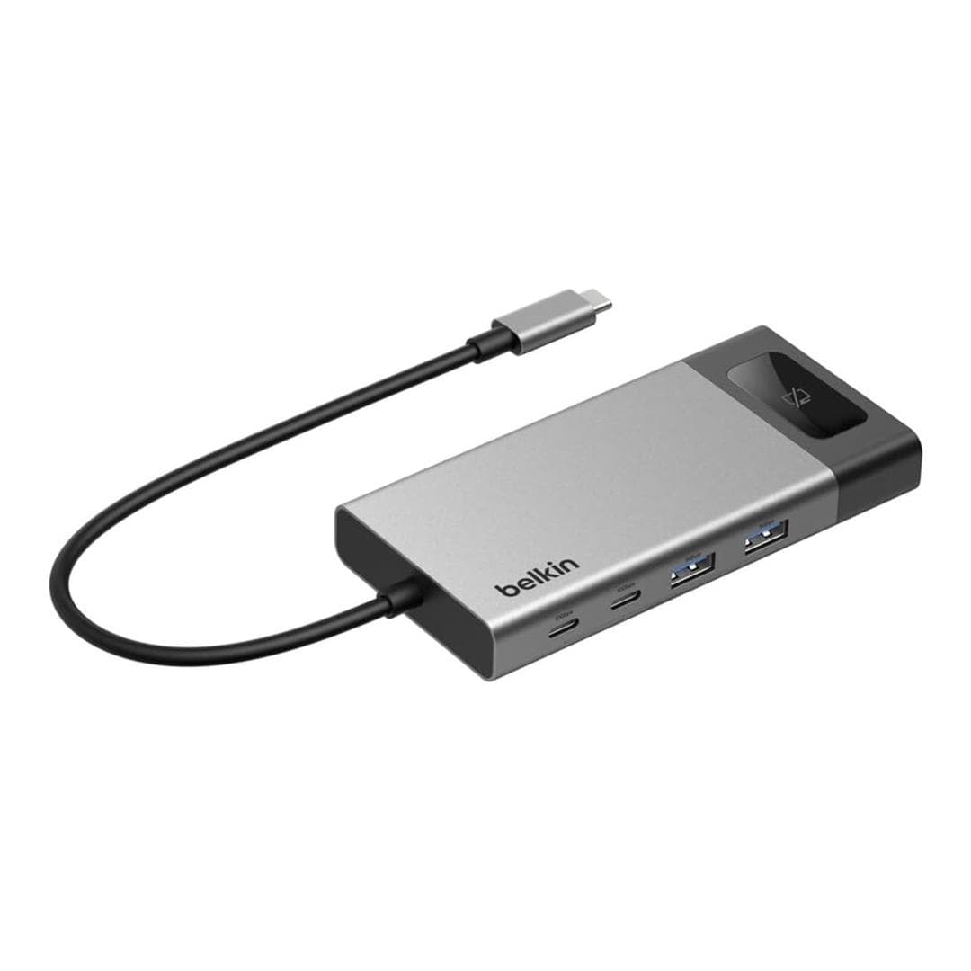 Belkin Connect 8-in-1 USB-C Dual HDMI Docking Station Silver INC027HQSGY