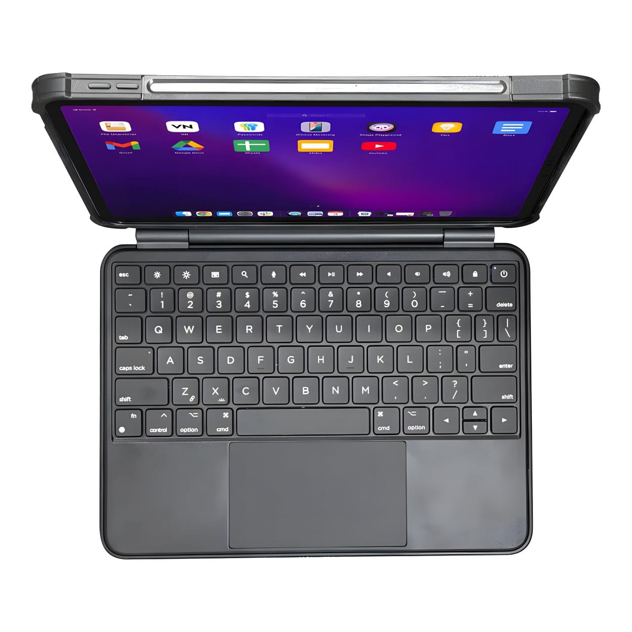 Macally Rugged 11-inch iPad Keyboard Case with Trackpad - Black IPKBCASE11 - Image 4