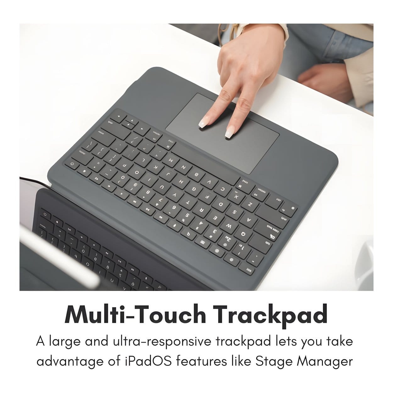Macally iPad Pro 11-inch Case with Keyboard and Track Pad - Black IPKBCASEP11 - Image 7
