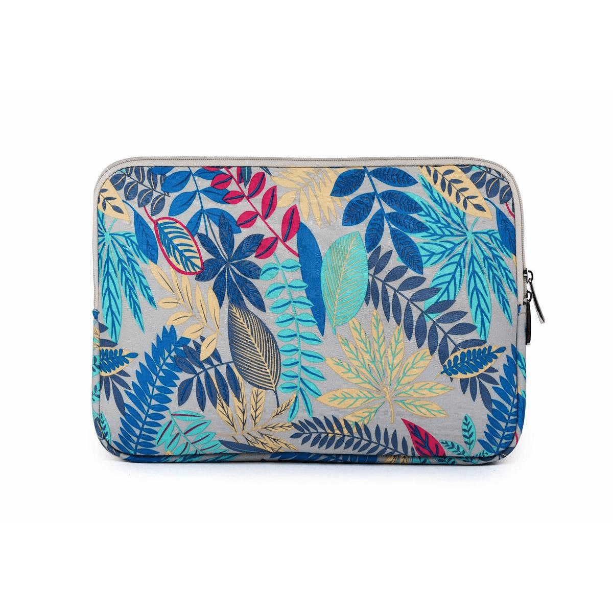 Tuff-Luv Lisen Botanical Forest 14-inch Canvas Notebook Sleeve Case - Blue LEAFBLU14