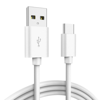 Tuff-Luv USB-A to USB-C 1m Cable - White M2056