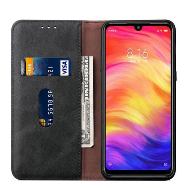 Tuff-Luv Essentials Leather Case and Stand for Xiaomi Redmi 7 - Black M963 - Image 3