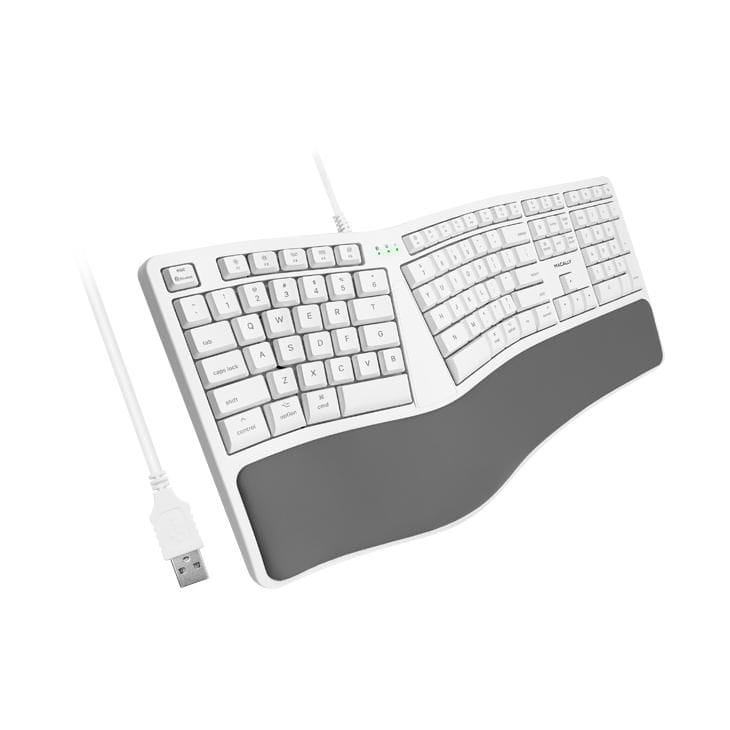Macally Ergonomic Wired USB-A Keyboard with Palm Rest MERGOKEY - Image 3