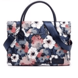 Tuff-Luv 15.6-inch Ladies Floral Waterproof Canvas Tote Notebook Bag MF2192 - Image 3